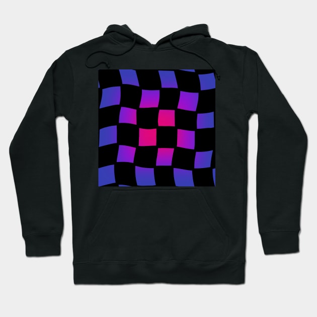 Checker Board - Bi Pride Hoodie by JuneNostalgia